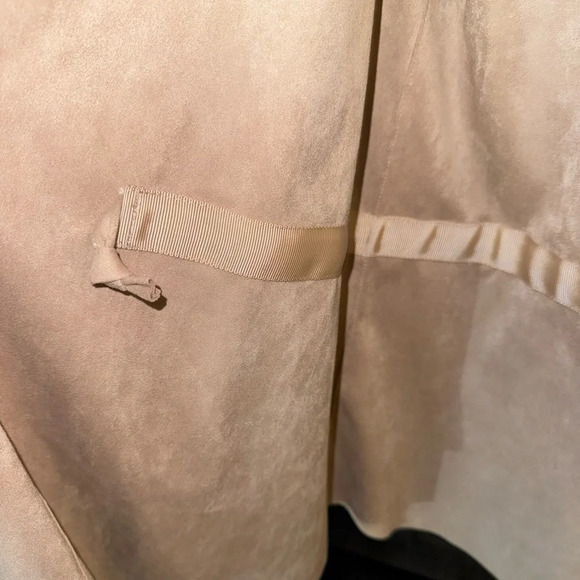 Soft Surroundings Women’s Jacket Blush Pink Faux Suede Boho Southwestern Medium - Picture 4 of 8